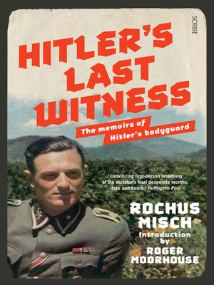 cover image of Hitler's Last Witness